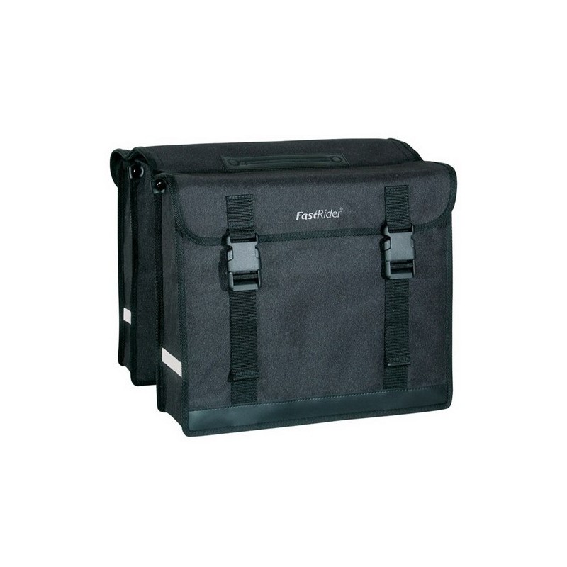 Sakwa podwójna FAST RIDER led bag uni CZARNA