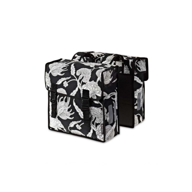 Sakwa podwójna BASIL Blossom Botanica 35L czarna