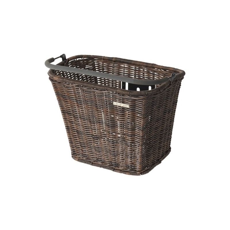 Kosz przedni click Basil Basimply II Rattan brąz
