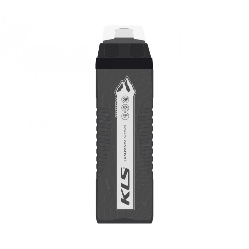 Bidon Kellys ANTARCTICA 0,65 Charcoal Black Thermo