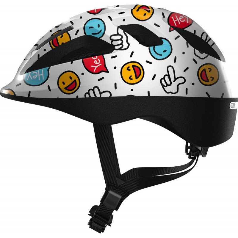 Kask dziecięcy ABUS SMOOTY 2.0 white smiley S