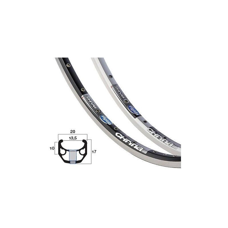 Obręcz 700 Ryde Chrina srebrna 36H