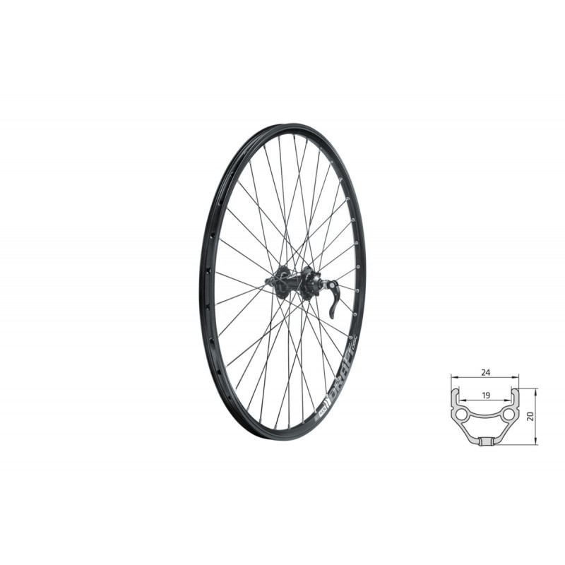 Koło przód 26" Kellys DRAFT DSC F black