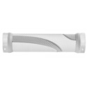 Chwyty 130mm aluminium lock-on grip biały/szary