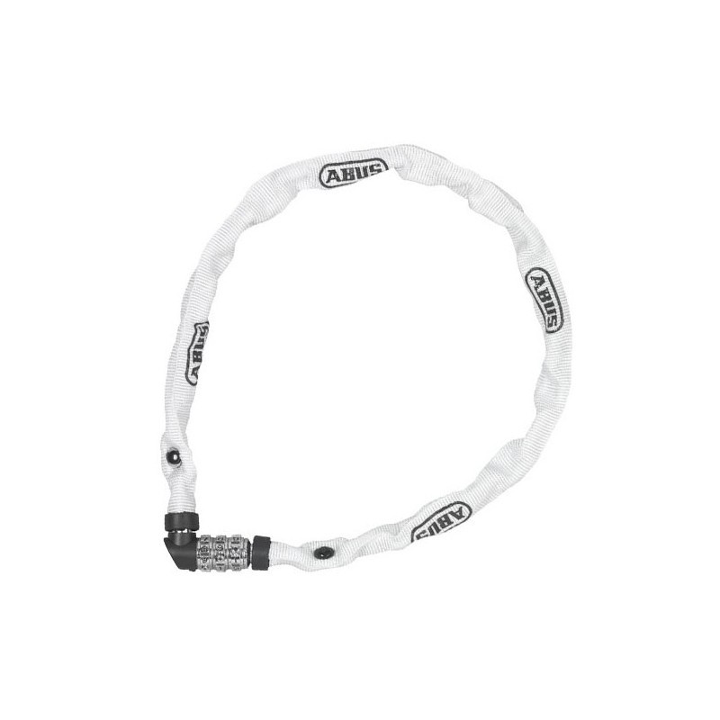 Zapięcie łańcuch ABUS WEB 1200/60 białe, szyfr