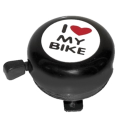 Dzwonek rowerowy "I love My Bike" czarny