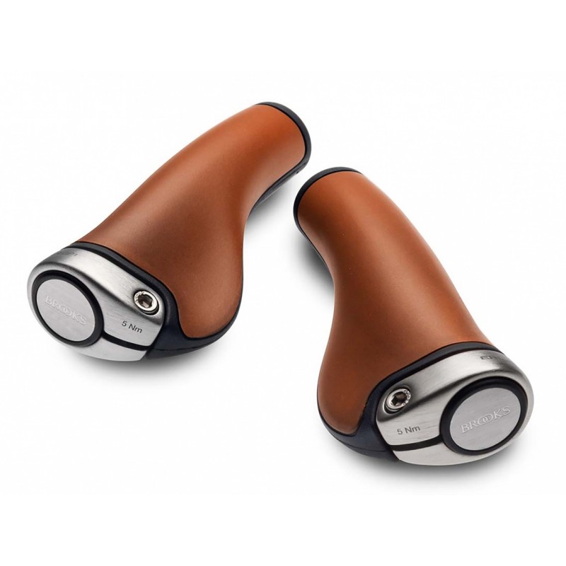 Chwyty Brooks GP 1 Ergon skórzane midowe