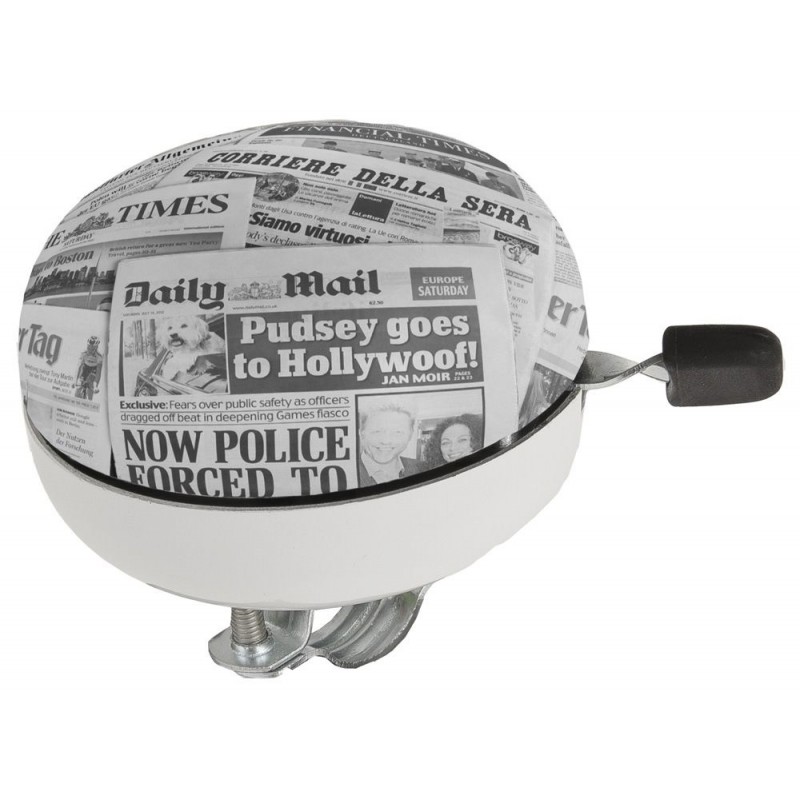 Dzwonek rowerowy z motywem: gazeta