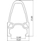 Obręcz 700c Accent Roadrunner CNC 32H biała