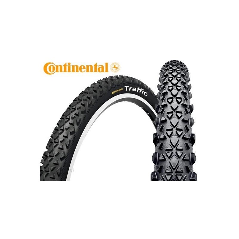 Opona 26" Continental TRAFFIC 26x2,1 czarna drut