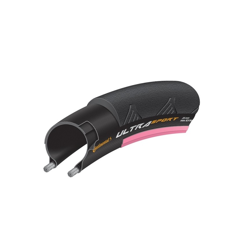 Opona 700 Continental Ultra Sport II 25 różowa d