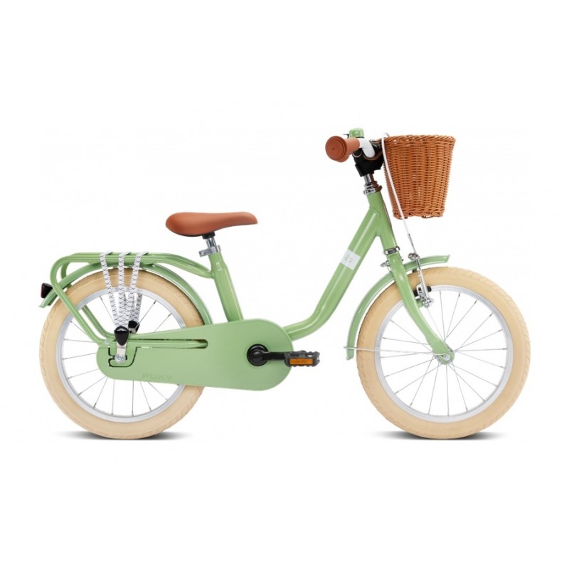 Rower dziecięcy PUKY Steel Classic 16 retro green