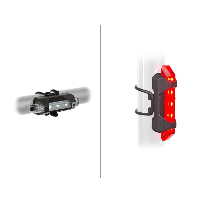 Zestaw lamp Author STAKE MINI USB (przód+tył)