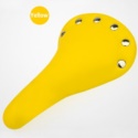 Siodło do rowerów typu FIX żółte z nitami