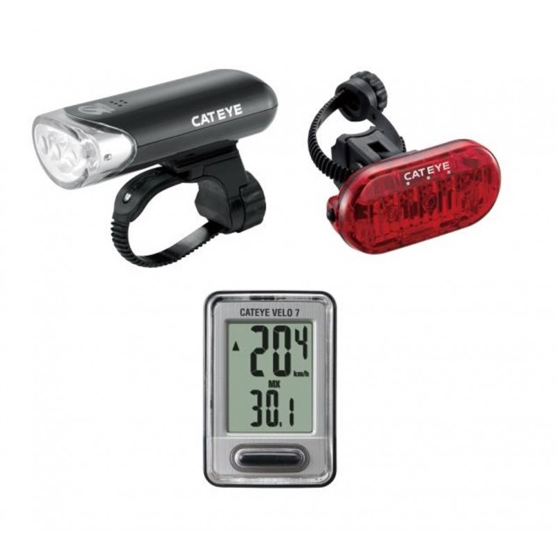 Zestaw lamp CATEYE HL-EL135N / TL-LD135 / Velo 7