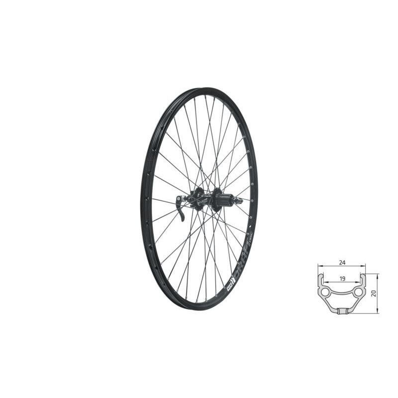 Koło 26" przód Kellys DRAFT DSC black