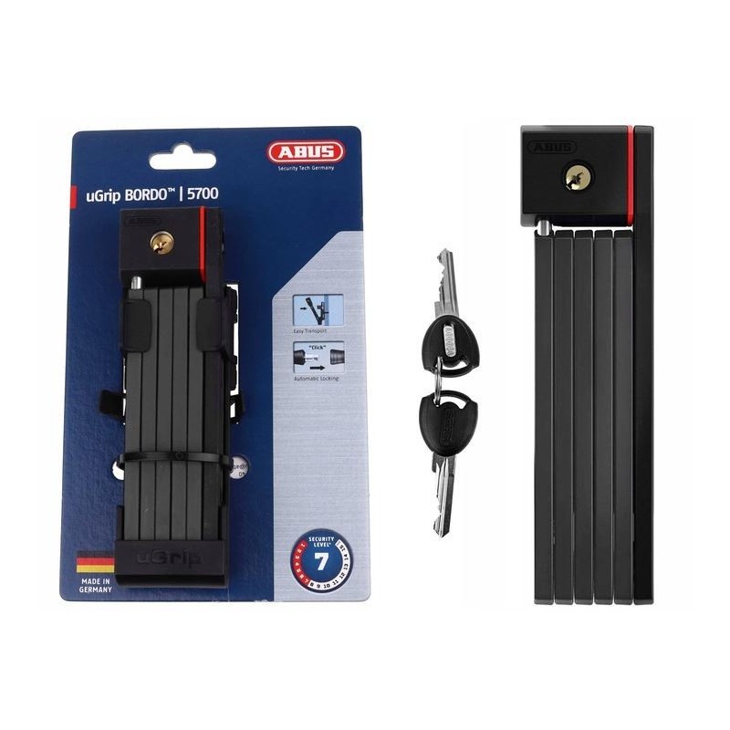 Zapięcie składane ABUS uGrip Bordo 5700/80 BK SH