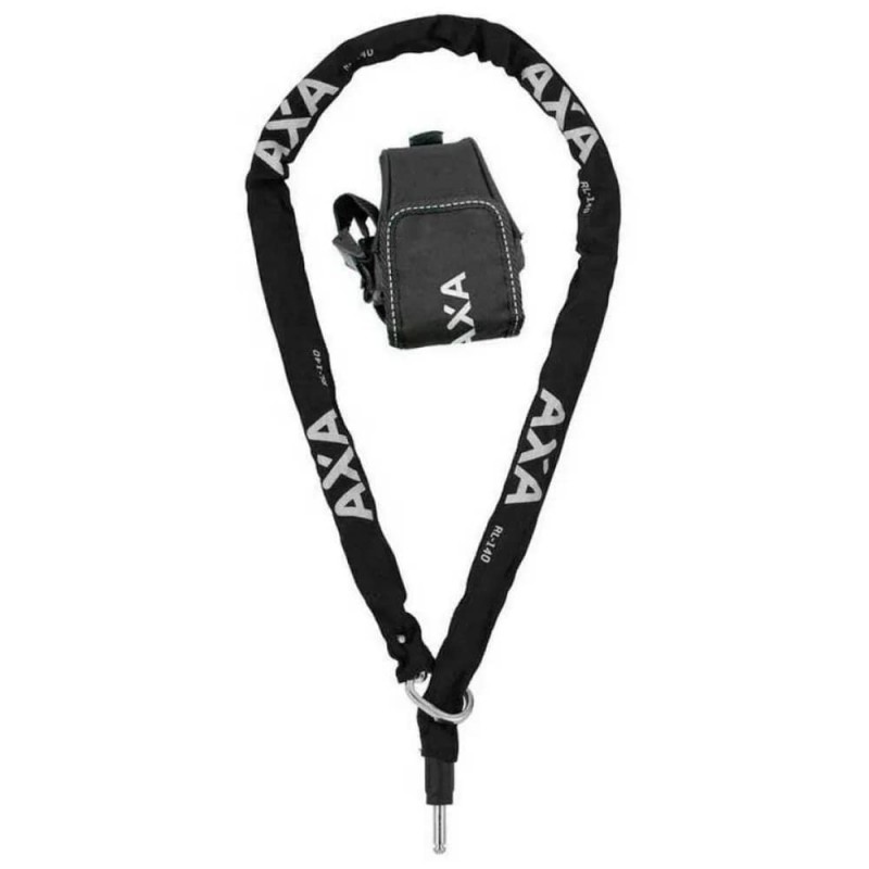 Zapięcie plug in AXA RLC 100cm czarny + torba podsiodłowa