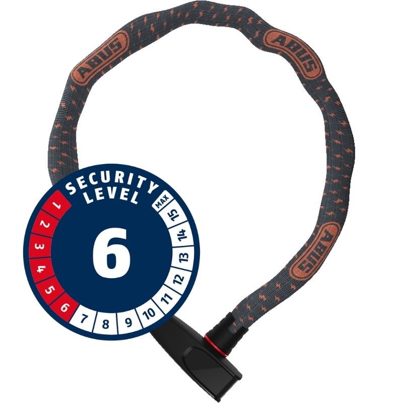 Zapięcie łańcuch Abus Catena 6806K/75 grey lightin