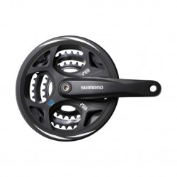 Mechanizm korbowy Shimano FCM311 48x38x28 czarny