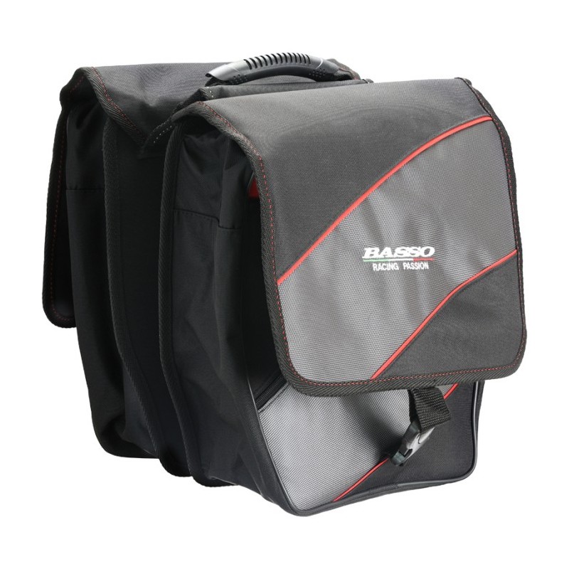 Sakwa BASSO-T025 na bagażnik dwukomorowa 28L