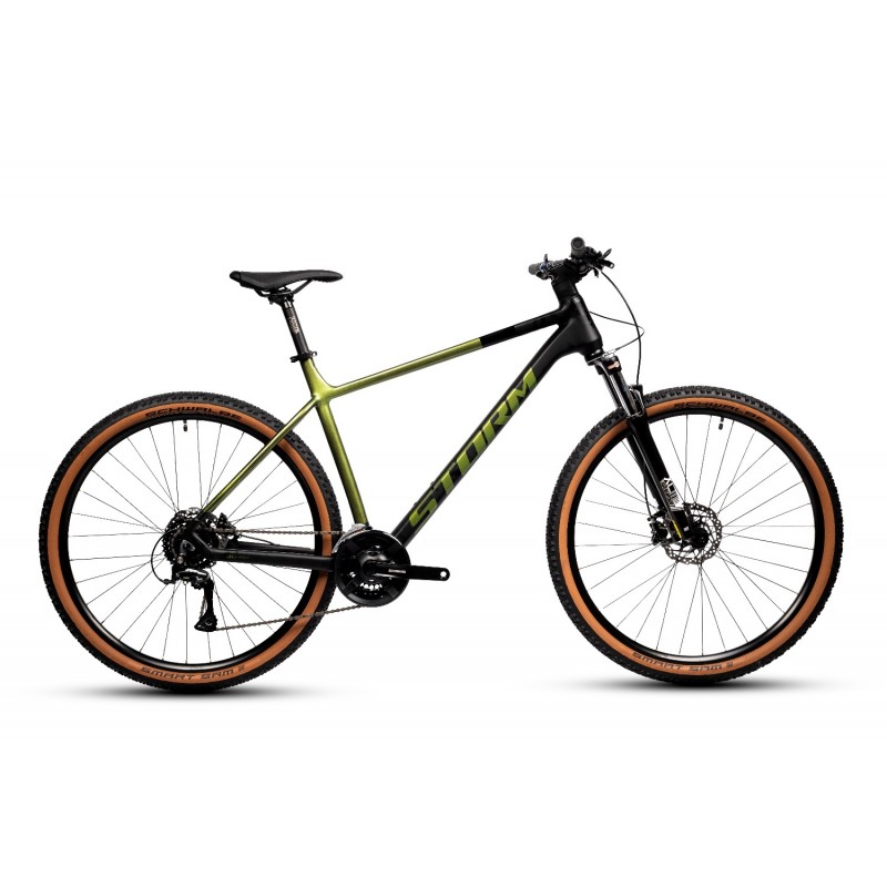 Rower Storm Trail Man 3.0 czarny / zielony 21"