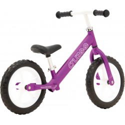 Rower biegowy Cruzee 12" fioletowy białe koła czarne siodło