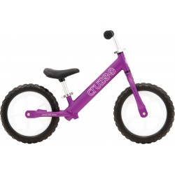 Rower biegowy Cruzee 12" fioletowy białe koła czarne siodło