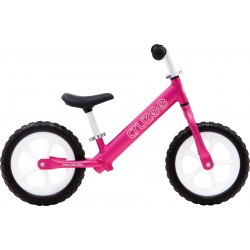 Rower biegowy Cruzee 12" pink czarne siodło białe koła