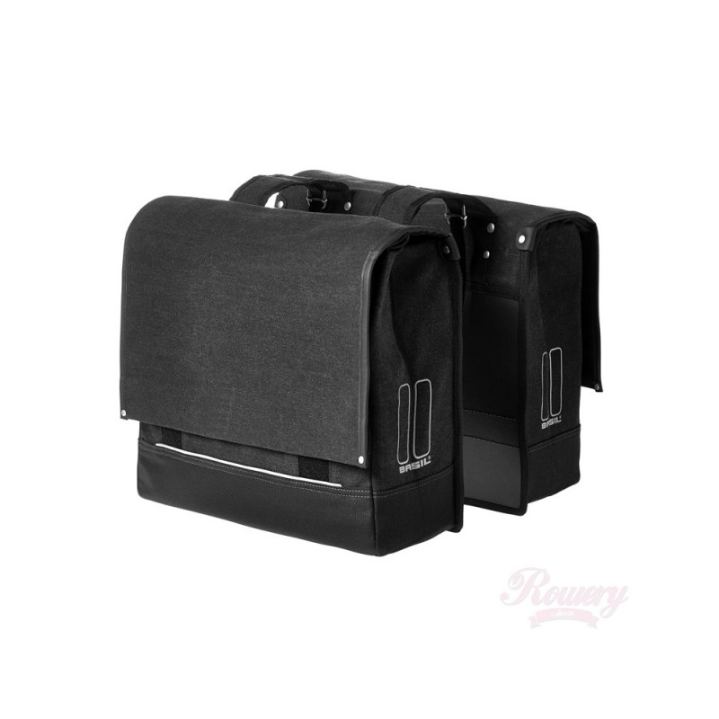 Sakwa podwójna BASIL URBAN FOLD antracyt 42l