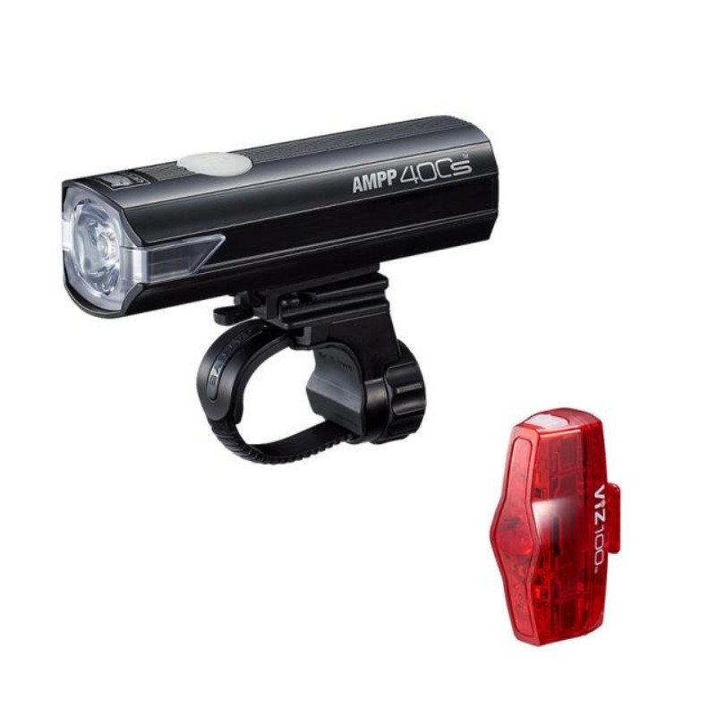 Zestaw lamp Cateye AMPP 400S HL-EL084SRC / TL-LD800B VIZ100