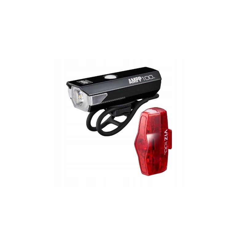 Zestaw lamp Cateye AMPP 100 HL-EL041RC/ViZ100 TL