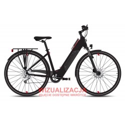 Rower elektryczny TABOU Mono Up Eco S czarny / czerwony