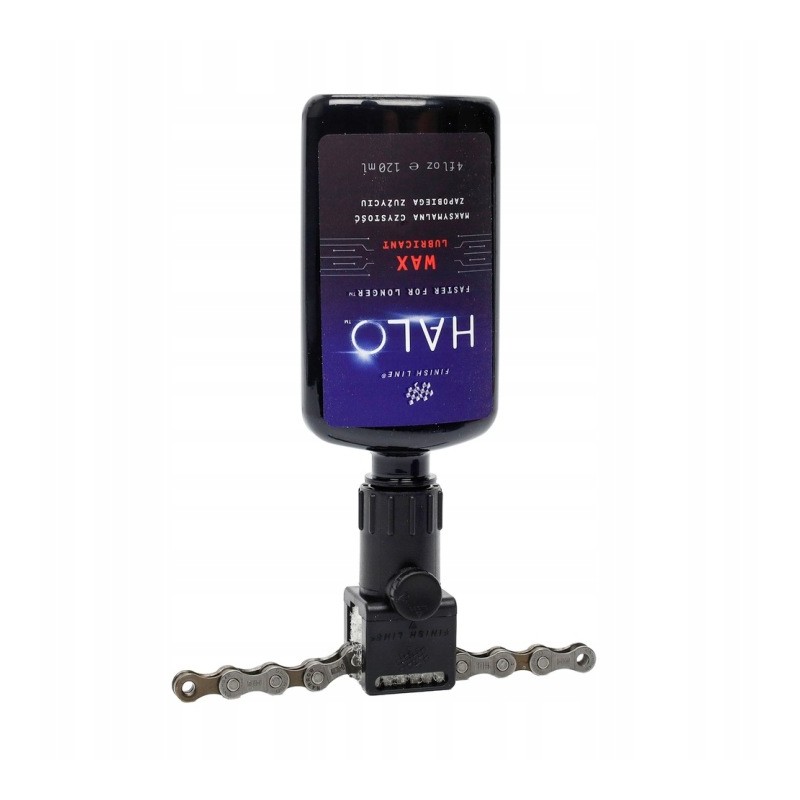 Olej do łańcucha FINISH Halo Wax 120ml + Smart Luber