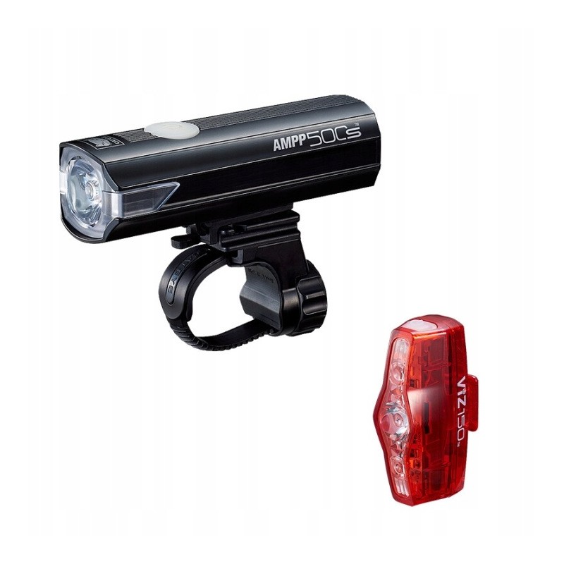 Zestaw lamp Cateye AMPP 500 HL-EL085RC USB C
