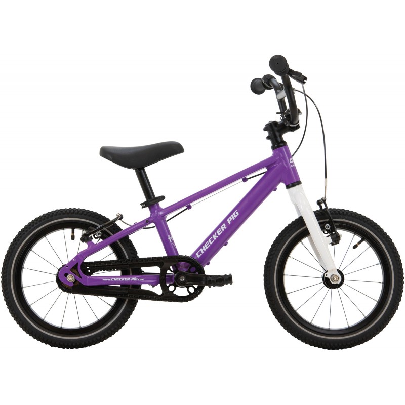 Rower dziecięcy Checker Pig Checker Lite 14″ – fioletowy