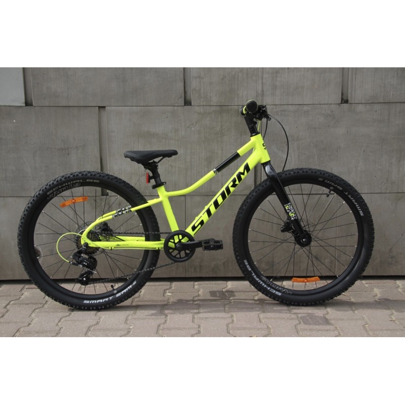 Rower dziecięcy Storm Rocky A11 24" żółty 2HD