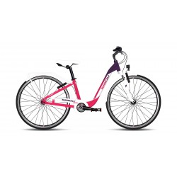 Rower młodzieżowy 24" TABOU Queen pink / white