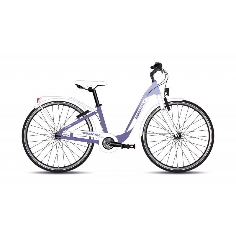 Rower młodzieżowy 24" TABOU Queen PLUS purple / white