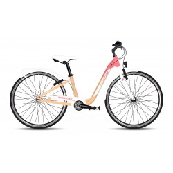 Rower młodzieżowy 26" TABOU Queen PLUS coral / white