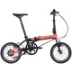 Rower elektryczny 16" DAHON K-Feather składany czerwony czarny