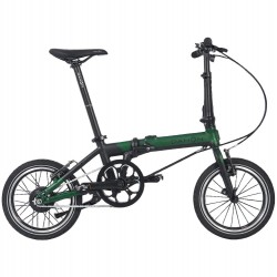 Rower elektryczny 16" DAHON K-Feather składany czarny zielony mat