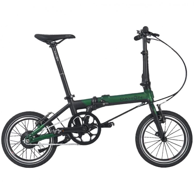 Rower elektryczny 16" DAHON K-Feather składany czarny zielony mat