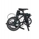 Rower elektryczny 16" DAHON K-Feather składany czarny zielony mat