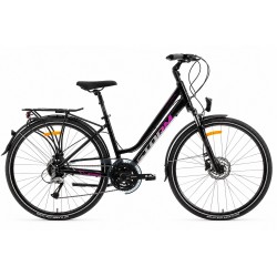 Rower trekkingowy Storm Marathon Lady 8.0 czarny / fiolet 17"