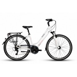 Rower trekkingowy Storm Marathon Lady 6.0 biały / różowy 19"