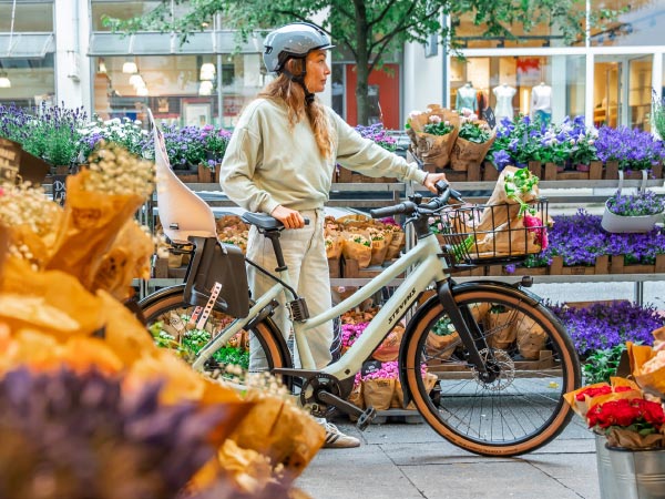 rower Stevens w mieście